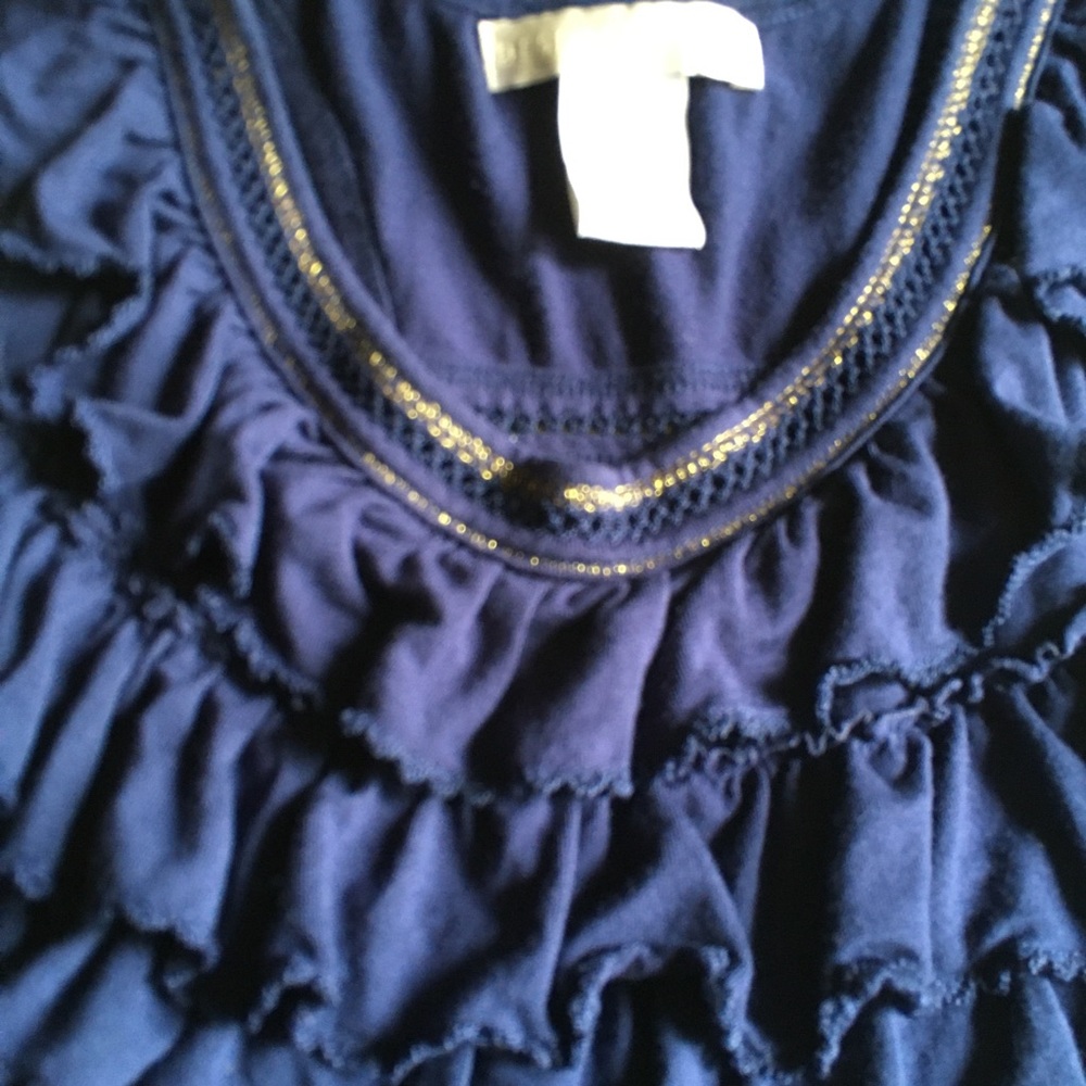 Royal blue top with embellishments
